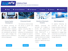 Tablet Screenshot of leapmaxconsulting.com